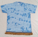 Hebrew Israelite 'Heavenly Blue' Shirt w/ Premium Gold, Blue or White Fringes