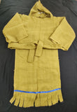 Hebrew Israelite 'Sackcloth and Ashes' Garment with Fringes (Olive) < 64" LONG