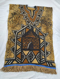 Poncho de tela de barro hebreo israelita "León de Judá"