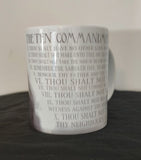 "THE TEN COMMANDMENTS" Coffee Mug