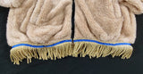 'Lamb's Wool' Light Hooded Jacket with Fringes