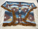 Hebrew Israelite Northern Kingdom Shawl with Suede Fringes
