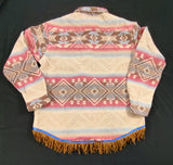 Hebrew Israelite Northern Kingdom/GAD Heavy Flannel Shirt/Jacket w/ Suede Fringes