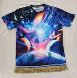 Hebrew Israelite 'Heavenly Light' T-Shirt w/ Fringes