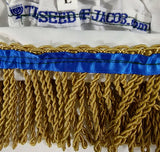Falda larga blanca hebrea israelita con diadema a juego