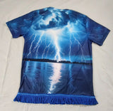 Hebrew Israelite 'Lightnings from Heaven' T-Shirt with Fringes