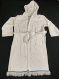 Hebrew Israelite 100% Cotton White Hooded Robe w/ Tassel or Bullion Fringes