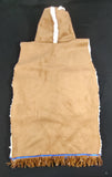 Hebrew Israelite 'Sheepskin' Hodded Garment with Suede Fringes