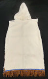 Hebrew Israelite 'Sheepskin' Hodded Garment with Suede Fringes