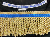 Hebrew Israelite (Royal Black) Lion of Judah Shirt w/ Fringes