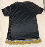 Hebrew Israelite (Royal Black) Lion of Judah Shirt w/ Fringes
