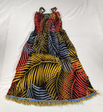 Hebrew Israelite Tie-Dye Dress / Skirt with Fringes