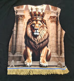 Hebrew Israelite Lion of Judah Sleeveless Shirt w/ Fringes