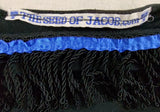 Hebrew Israelite Tank Top Undershirt with Extra Thin Fringes (Black)