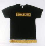 Camiseta ISRAELITA con flecos dorados o negros premium