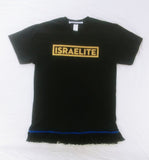 Camiseta ISRAELITA con flecos dorados o negros premium