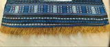 Hebrew Israelite Dashiki w/ Fringes  (Black/Blue)