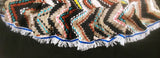 Hebrew Israelite Multi-color Skirt w/ Fringes & Matching Headwrap