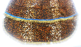 Hebrew Israelite Leopard-Print Stretch-Top Dress w/ Headwrap