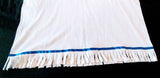 Camiseta hebrea israelita con flecos - Tallas juveniles (Blanco)