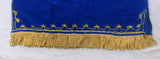 Hebrew Israelite Embroidered Dashiki w/ Fringes (Blue)