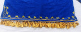 Hebrew Israelite Embroidered Dashiki w/ Fringes (Blue)