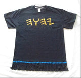 Hebrew Israelite T-Shirt w/ YHWH (in Ancient Hebrew) & Fringes