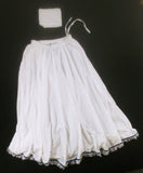 Hebrew Israelite Long White Skirt w/ Matching Headwrap