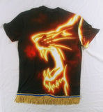 Hebrew Israelite 'Roaring Lion of Judah' Shirt w/ Fringes