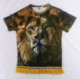 Hebrew Israelite Lion of Judah Shirt w/ Fringes
