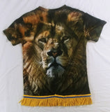 Hebrew Israelite Lion of Judah Shirt w/ Fringes