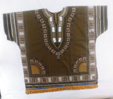 Hebrew Israelite Dashiki w/ Fringes (Brown)