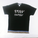 Hebrew Israelite T-Shirt (in Ancient Paleo Hebrew) & Premium Silver or Black Fringes