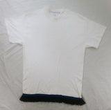 Hebrew Israelite T-Shirt - White w/ Dark Blue Fringes - SIZE LARGE ONLY