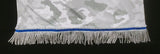 Hebrew Israelite (White Camo) Shirt w/ Premium Silver Fringes