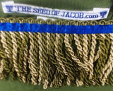 Hebrew Israelite (Olive) T-Shirt w/ 2-Tone Fringes