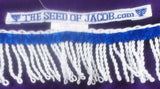Hebrew Israelite Tie-Dye Long Wrap Skirt w/ White Fringes
