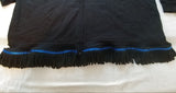 Sudadera con capucha hebrea israelita con flecos premium negros u dorados