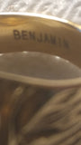 Hebrew Israelite Tribe of Benjamin Wolf Ring