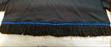 Hebrew Israelite Long-sleeve Shirt w/ Premium Black Fringes