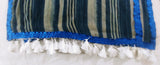Hebrew Israelite 'Antique Indigo Fabric' Holy Garment w/ Tassel Fringes & Matching Belt/Headwrap