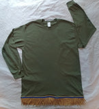 Hebrew Israelite Long-sleeve Shirt w/ Premium Gold Fringes