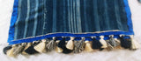 Hebrew Israelite 'Antique Indigo Fabric' Holy Garment w/ Tassel Fringes & Matching Belt/Headwrap