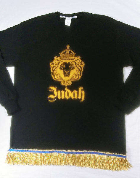 Hebrew Israelite T-Shirt w/ Premium Gold Fringes