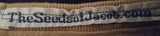 Camiseta hebrea israelita con flecos dorados - TALLA MEDIANA SOLAMENTE (TAN)