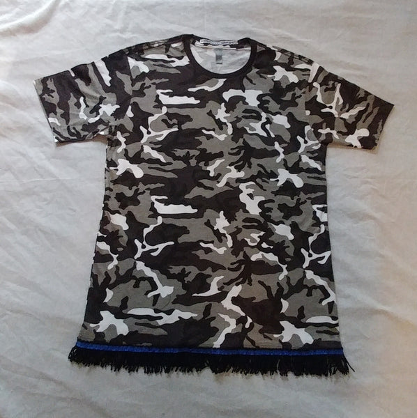 Hebrew Israelite T-Shirt w/ Premium Silver Fringes