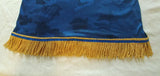 Camisa hebrea israelita (camuflaje azul) con flecos dorados premium