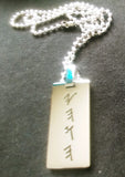 Hebrew Israelite Pendant  w/ YAHAWAH and YAHAWASHI in Ancient Paleo Hebrew