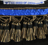 Hebrew Israelite Holy Linen Garment (Black) w/ Tassel or Bullion Fringes