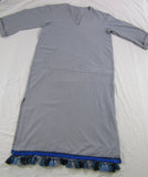 Hebrew Israelite Holy Linen Garment (Gray) w/ Tassel or Bullion Fringes